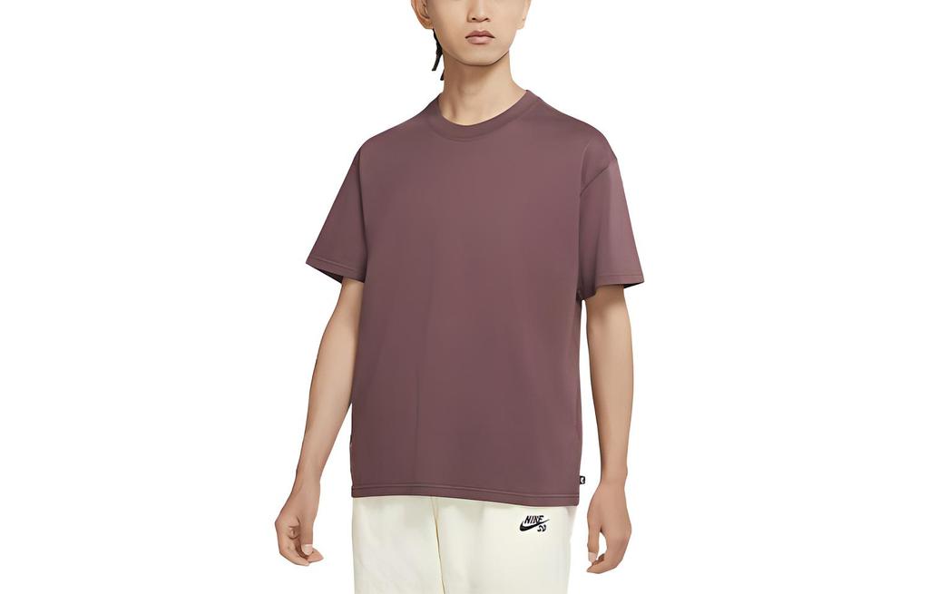 Nike Drop Shoulder Sleeve T Shirt Men's Burgundy DB9976-646