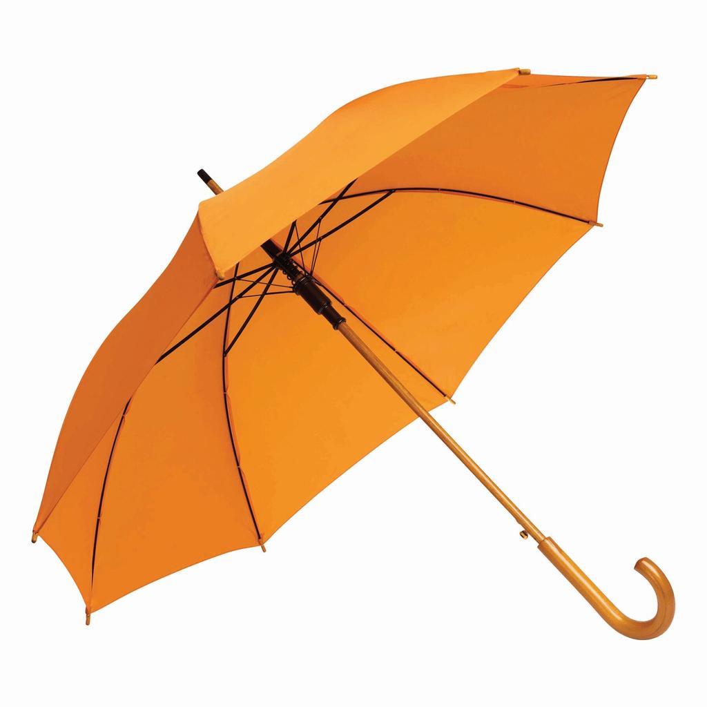 L-Merch Tango Wooden Handle Automatic Stick Umbrella