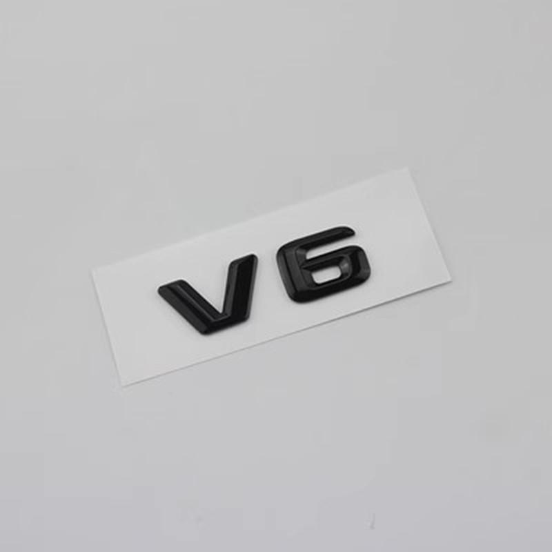 1 шт. Автомобильная наклейка ABS с обозначением объема двигателя V6 V8 V10 V12, боковая наклейка на автомобиль, задний значок на багажник Для Mercedes-Benz BMW