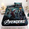 Marvel, Avengers Printed Fitted Sheet Bedding Set With Pillowcase Suitable For Children And Adults Comforte 2/3Pc