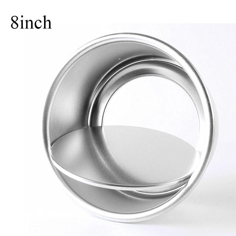 4/6/8/10 дюймов Кухонная круглая форма для блюда с узором, литая из алюминиевого сплава, форма для пудинга, форма для торта со съемным дном