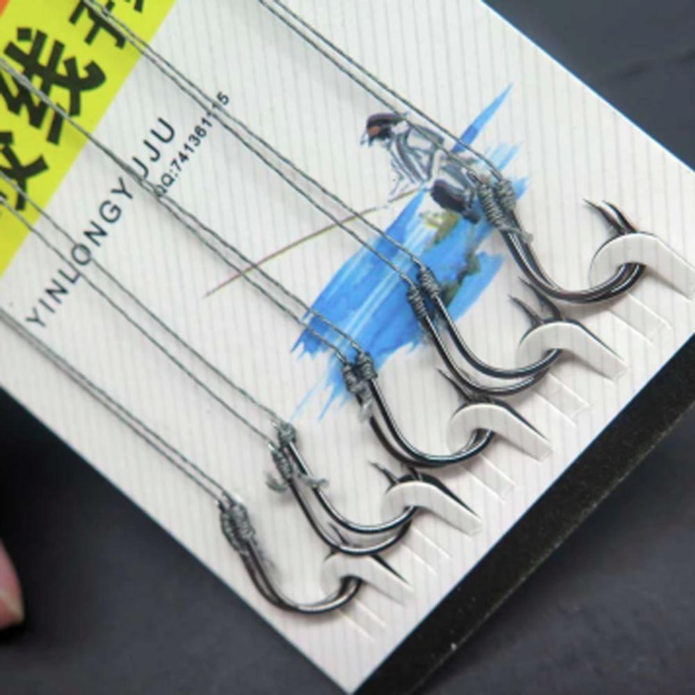 Fish Hook Multiple Purpose Carp Fishing Hook With Line Fishing Hooks Carbon Steel Barbed Hooks