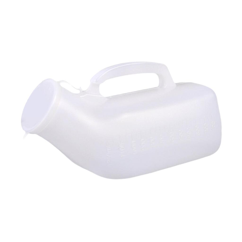 Male Urinal Bottle, Pee 1200ml Leakproof Men Potty Urinary Container for