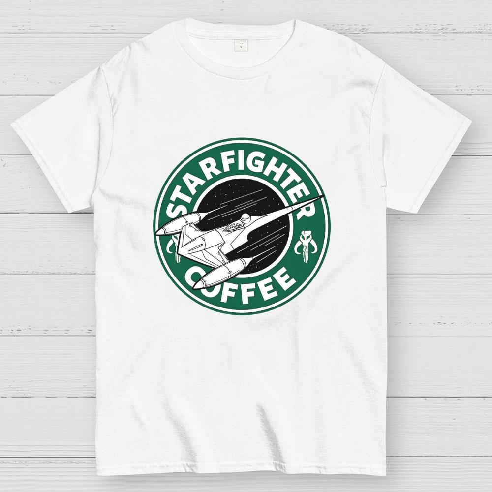 Starfighter Coffee Cotton Casual Cool Loose T-Shirt