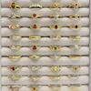 Женское золотое кольцо с французским цирконом, стиль Ins, ретро, нетускнеющее, открытое кольцо