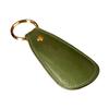 Am De Mas Shoehorn, Tochigi Leather, Genuine Leather, Made In Japan, Portable, Men's, Handmade, Gold-Plated Ring, SH-005 (Green)
