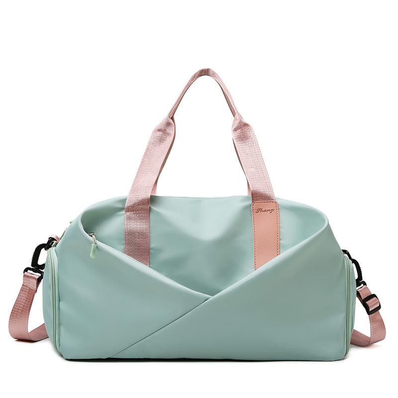 Спортивная сумка для йоги, женская спортивная сумка, отдельная сумка для сухого и влажного хранения, тренировочная сумка, большая вместительная дорожная сумка через плечо