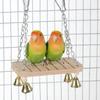 with Hook Parrot Swing Toy Wear-Resistant Parrot Cage Hut Bird Toy Hammock  Pet Bird Training