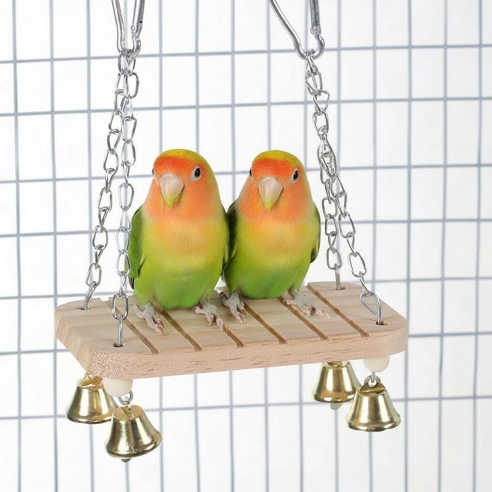 with Hook Parrot Swing Toy Wear-Resistant Parrot Cage Hut Bird Toy Hammock Pet Bird Training