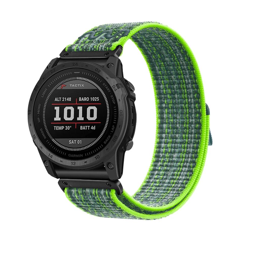 Ремешок Quickfit для Garmin Fenix 8 FE 7 7X Pro Ремешок для часов 22 26 мм Нейлоновый плетеный ремешок для Enduro3 2 Fenix 5 5X 6 6XPro 51 мм Браслет