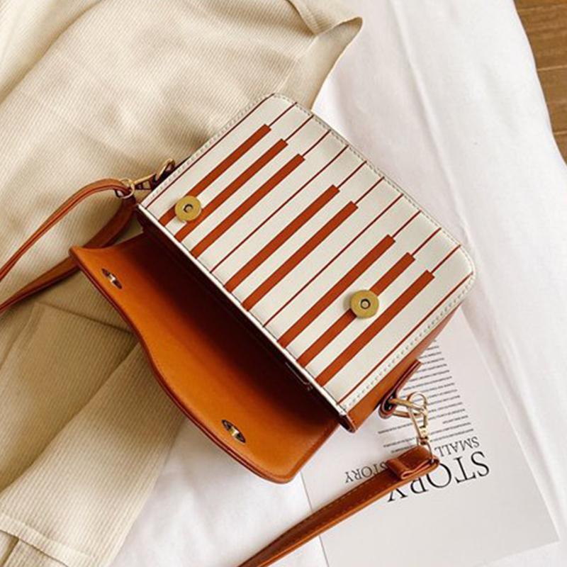 Корейский дизайн фортепиано, женские сумки на плечо, сумка-мессенджер из искусственной кожи, модная сумка Corssbody, карманный кошелек для монет, посылка