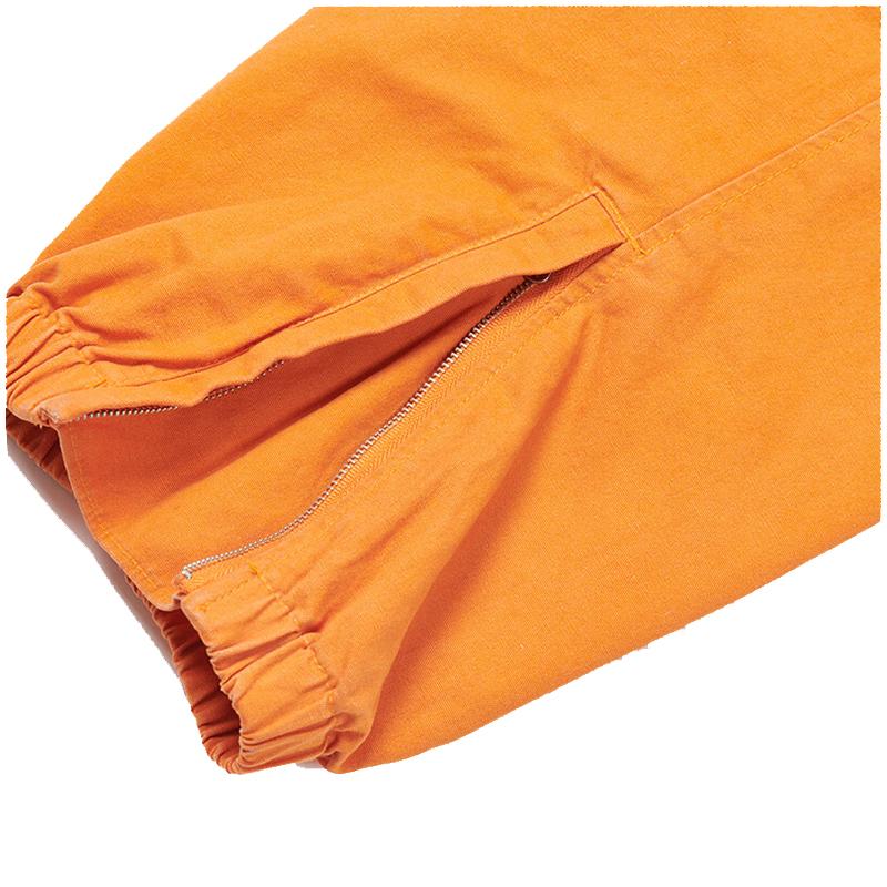Palace FW22 Стираные хлопковые спортивные брюки унисекс, оранжевые, P22JG139