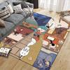 Hilda Poster Flannel Printed Carpet, Home Sofa Decoration for Living Room & Bedroom, Non‑Slip Play Flannel Floor Mat for Game Room