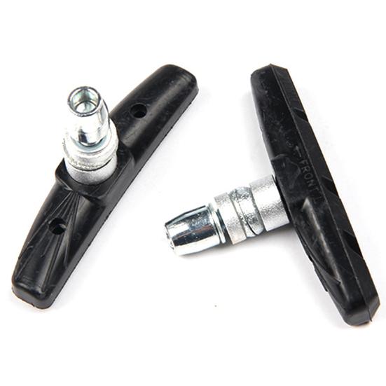 2 пары велосипедных тормозных колодок, легкие, бесшумные, универсальные, для горного и дорожного велосипеда, V-образные тормозные колодки, сменные резиновые колодки, аксессуары для велоспорта