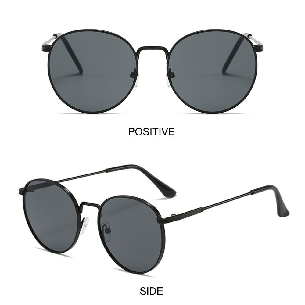 Vintage Metal Frame Sun Glasses UV Protection Hippie Glasses Trendy Round Sunglasses  for Women Men