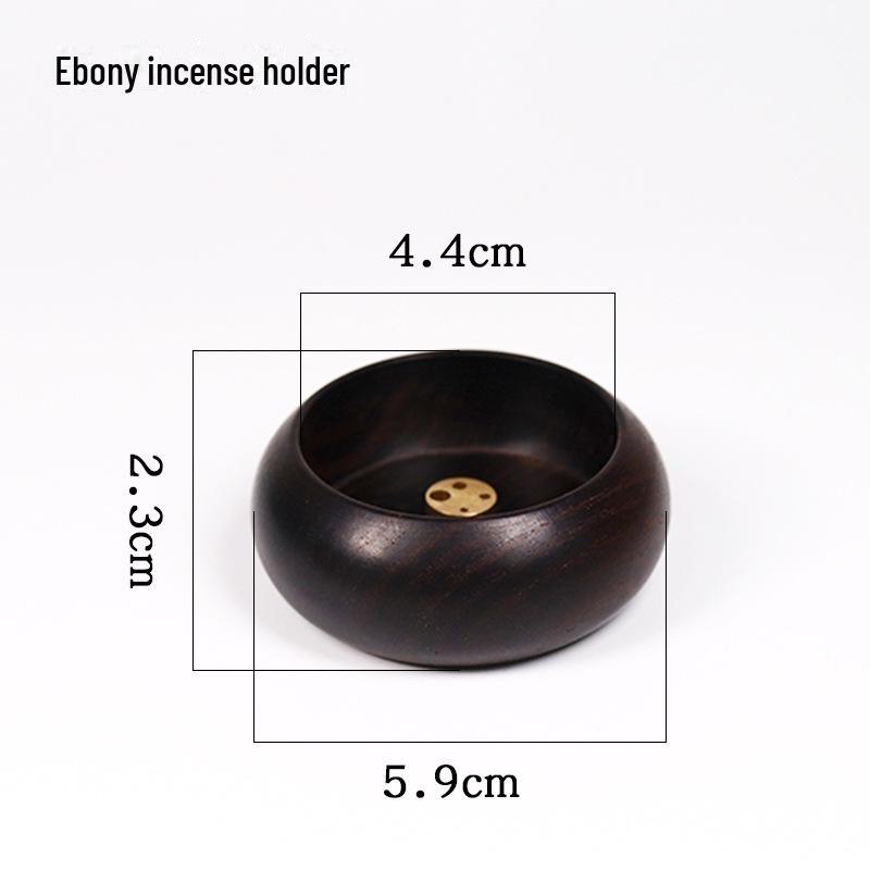 Rosewood Ebony Mini Incense Burner Stand