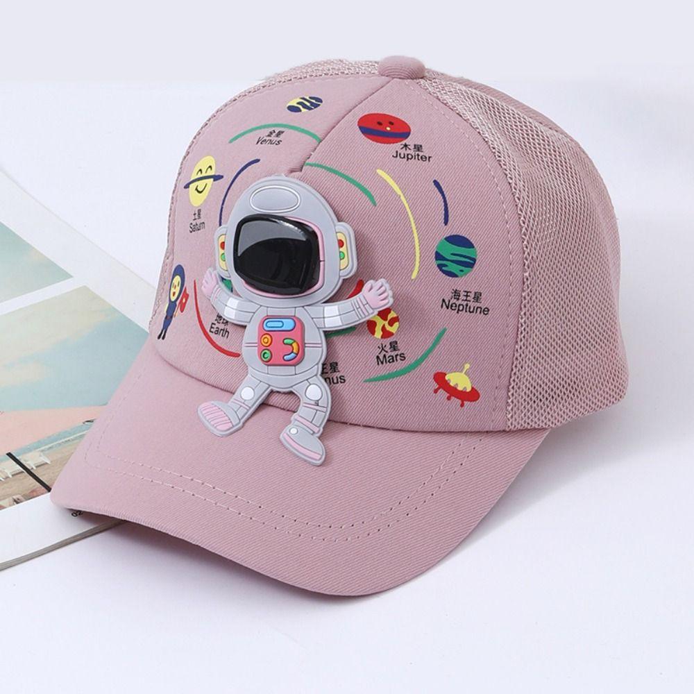 Детская бейсболка с рисунком космонавта и принтом планеты, детские бейсболки, милая шляпа от солнца для мальчиков и девочек