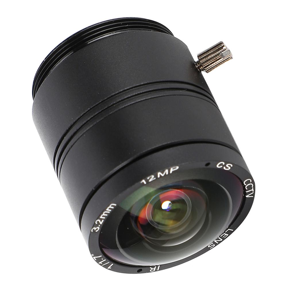 Professional 3.2mm Focal Length Camera Lens 12MP CS Mount Security Surveillance