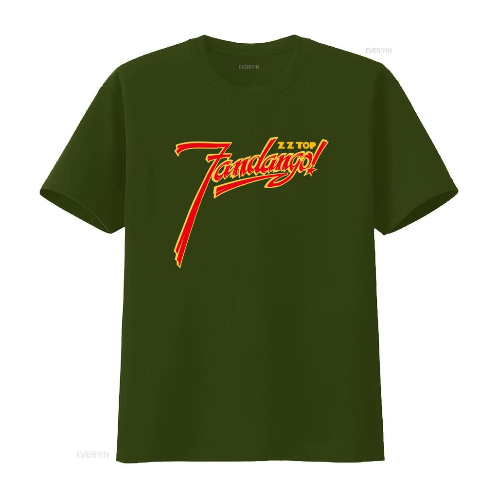 ZZ Top Fandango Album Logo Mens Rock Music Band Merch T Shirt Stylish Comfortable vintage Washed Casual fashion Unisex