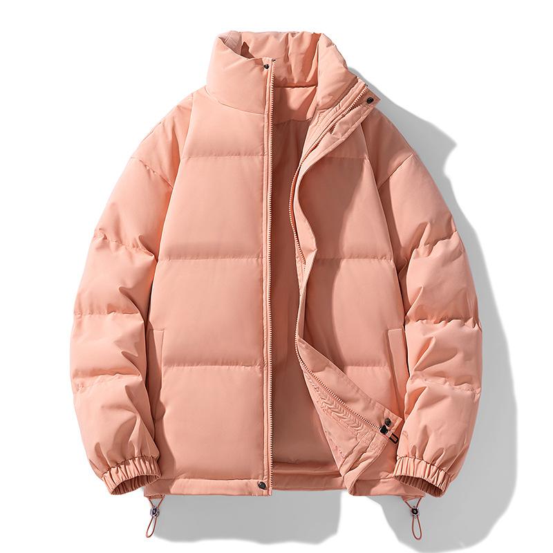 Зимнее уличное новое пуховое хлопковое пальто мужское пальто однотонное утолщенное универсальное пальто большого размера хлопковое пальто для мужчин