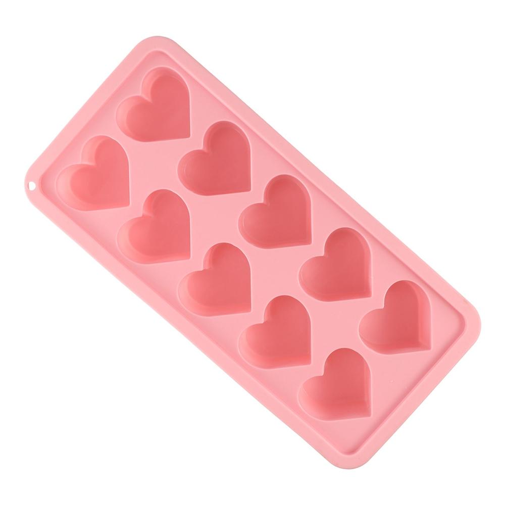 Reusable Heart Shaped Ice Mold Silicone Ice Tray Kitchen Tool Ice Cube Mold Summer