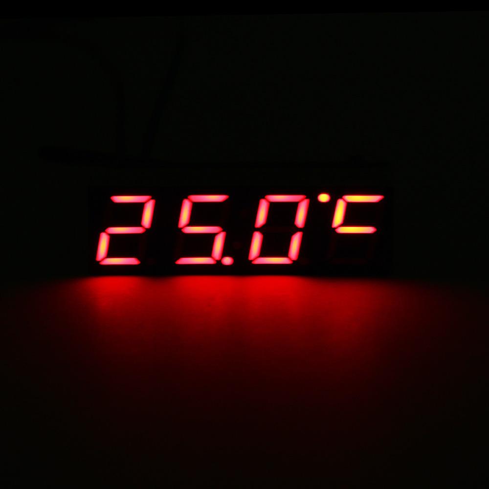 Newest Mini Car Digital Clock Thermometer Voltmeter 3 IN 1 LED Display Digital Timer Voltmeter Interior Electronic Accessoies
