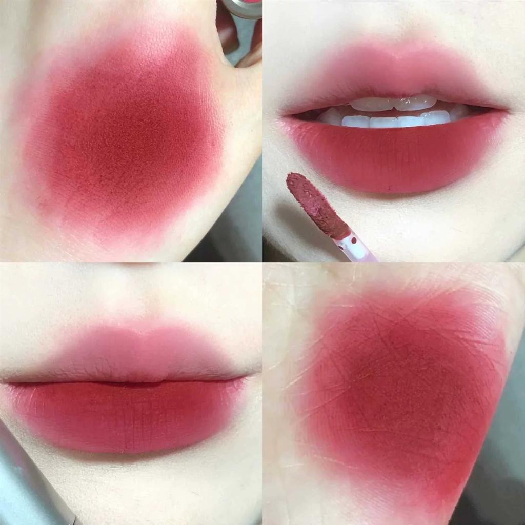 Espresso Lip Lacquer Coffee Lip Mud Matte Finish Velvet Non-Fading No Stain on Cup Lipstick Mouth Brown Brown