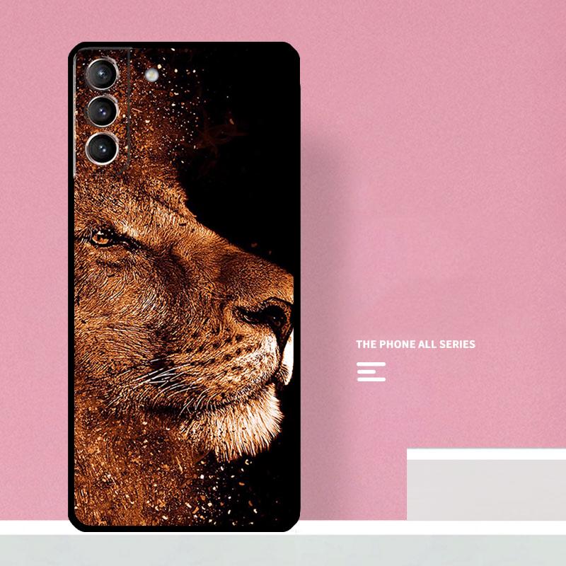Чехол для телефона с изображением льва для Samsung Galaxy S26 S25 S24 S20 S21 S22 S23 Ultra S10 Plus S25 FE Чехол Coque