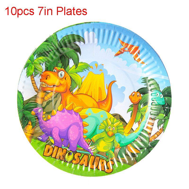 Dinosaur Theme Volcano Birthday Party Supplies Favor Kids Tableware Decoration