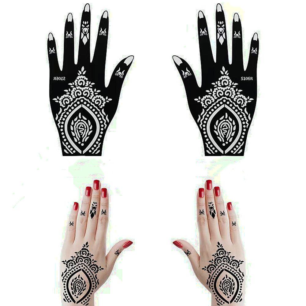 Painting Hollow Drawing Airbrush Body Art Template Temporary Decal Tattoo Stencils India Henna Kit