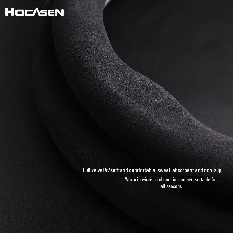 Замшевая кожаная оплетка рулевого колеса для Mitsubishi: Outlander, ASX, Eclipse, Pajero Sport, Lancer