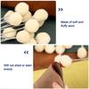 100Pcs DIY Craft Leather Wool Balls Painting Brush Leatherworking Tools  Bowling Shoe Brush