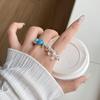 Открытое кольцо из натуральных корейских камней – Стильный дофаминовый аксессуар для женщин