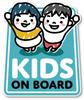 Isaac Trading Kids On Board Sticker 1 Sticker 84x101mm (Blue)