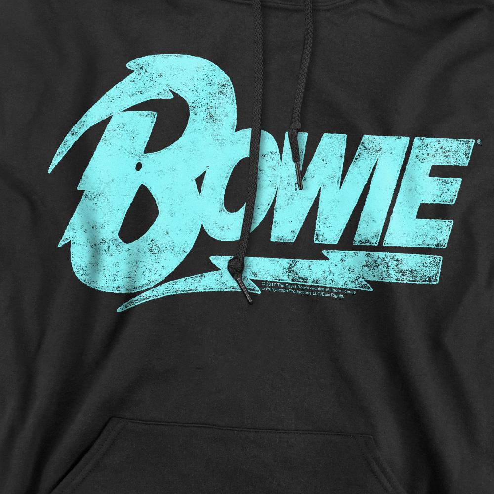 David Bowie Mens Logo Hoodie