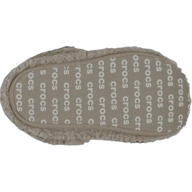 Crocs Cozzzy Детские тапочки с низким верхом, противоскользящие, износостойкие, серые