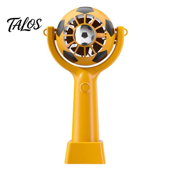 Talos Soccer Neck Fan, Portable Mini Handheld Fan with Lanyard, Football Shape Cooling for Outdoor Sports, Gift