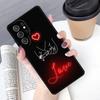 Чехол для телефона с абстрактным узором в виде линий и сердец для Samsung Galaxy S24 S25 Ultra S21 S22 S10E Note 10 Plus 20 FE S23