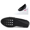 Women Wedges Pumps PU Leather Heels Slip On Shoes Black Office Lady Shoes Spring Summer Pumps Shallow Platform Zapatos