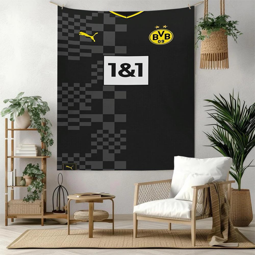 Borussia Dortmund Wall Decor Tapestry Art For Pet Memorial Birthdaywedding Party Backdrop Family Gift