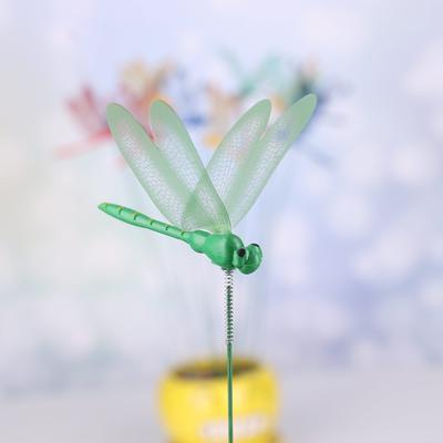 5 шт. 3D имитация бабочки тонкая палочка стрекоза со стеблем творческое рукоделие сад двор газон украшение торт декор