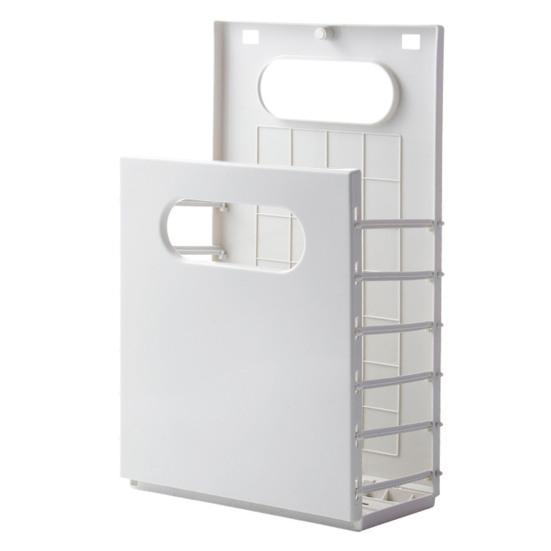 Складная корзина для белья с крючками, магнитная полая ручка, большая вместимость, современный многофункциональный держатель для хранения грязной одежды для ванной комнаты