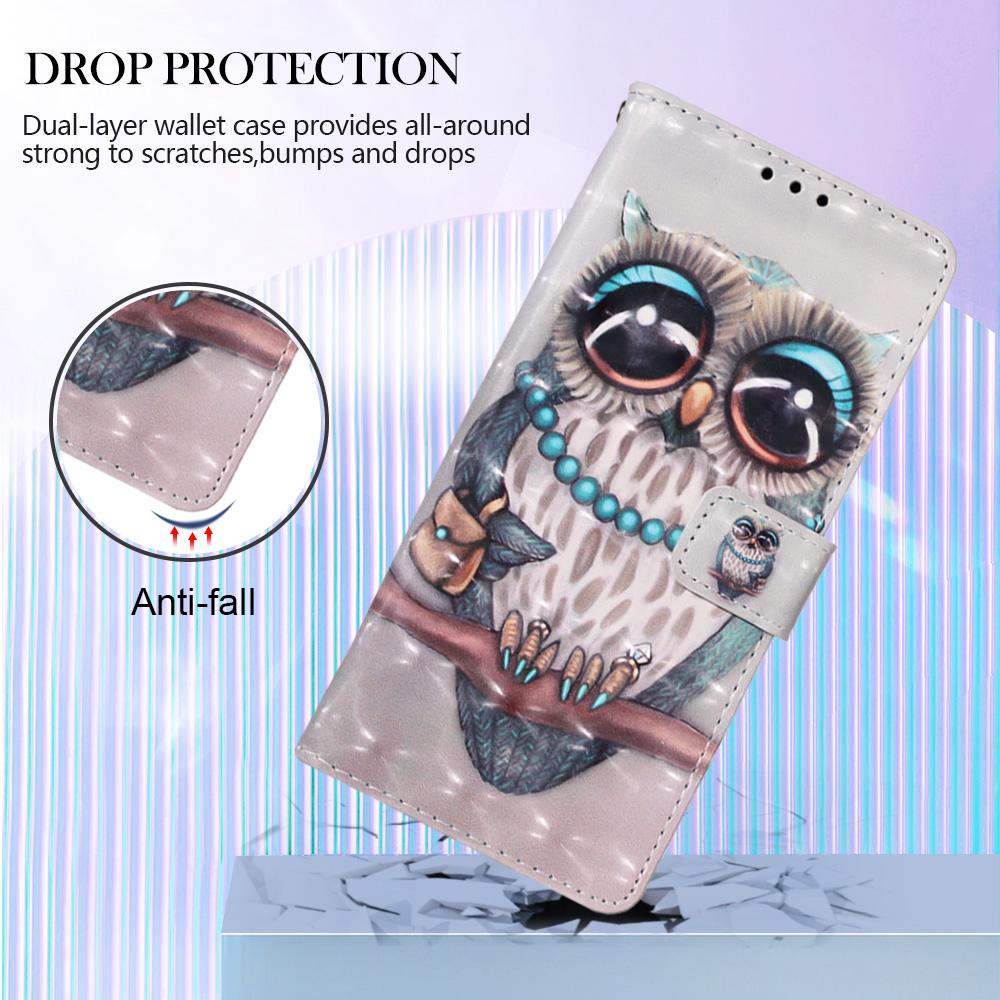 Дворянка сова из искусственной кожи Кошелек с откидной фоторамкой Чехол для книги для iPhone Samsung Huawei Honor Xiaomi Redmi Oppo vivo Sony Google TCL Infinix...