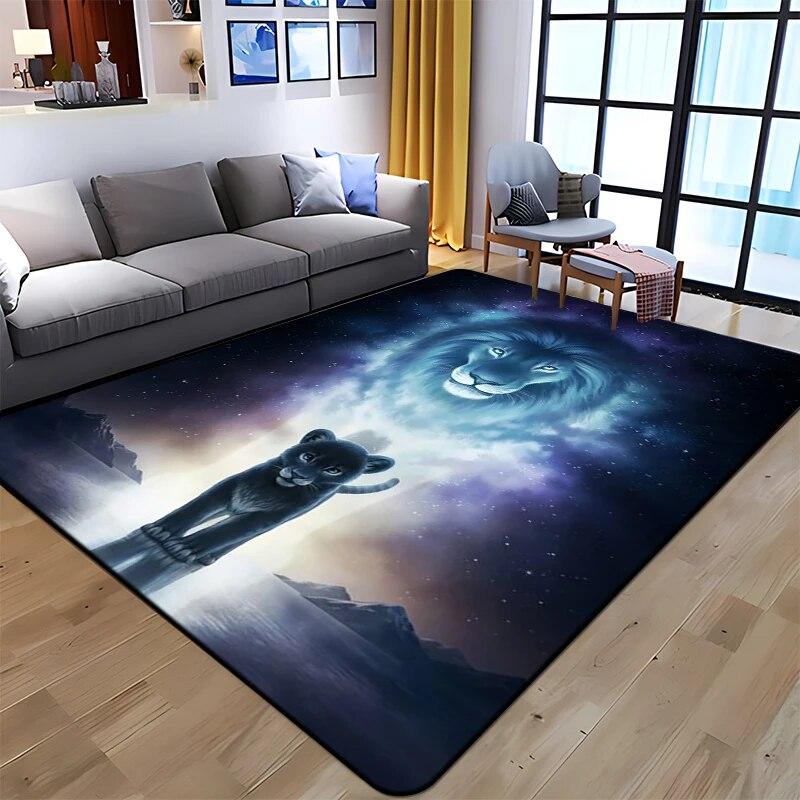 Ковер с принтом тигра и животного, домашний ковер, детская комната, стул для гостиной, прикроватный современный простой напольный коврик, кавайный ковер