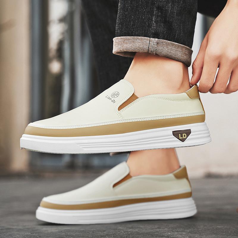 Мужские кроссовки для бега без застежек, кроссовки для студентов, черные кроссовки для скейтбординга, большие размеры