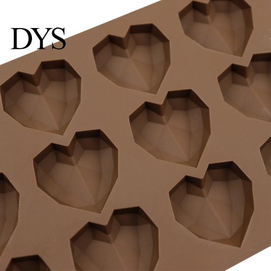 Форма для десертов 15 ячеек Шоколад Антипригарная Пищевой силикон DIY Фондант Креативная Форма Сердца Конфеты Форма для выпечки для Пекарни