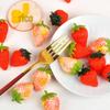 3D Strawberry Model: Red Strawberry & Cream Display Prop for Film, TV & Photography