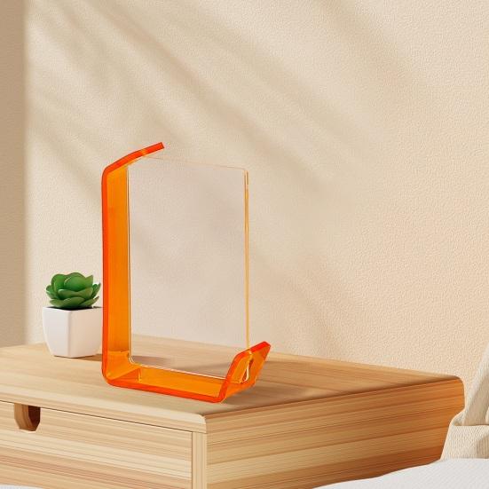 6/7-дюймовая плавающая фоторамка DIY двусторонняя горизонтальная вертикальная неоновая акриловая настольная декоративная фоторамка для домашнего офиса