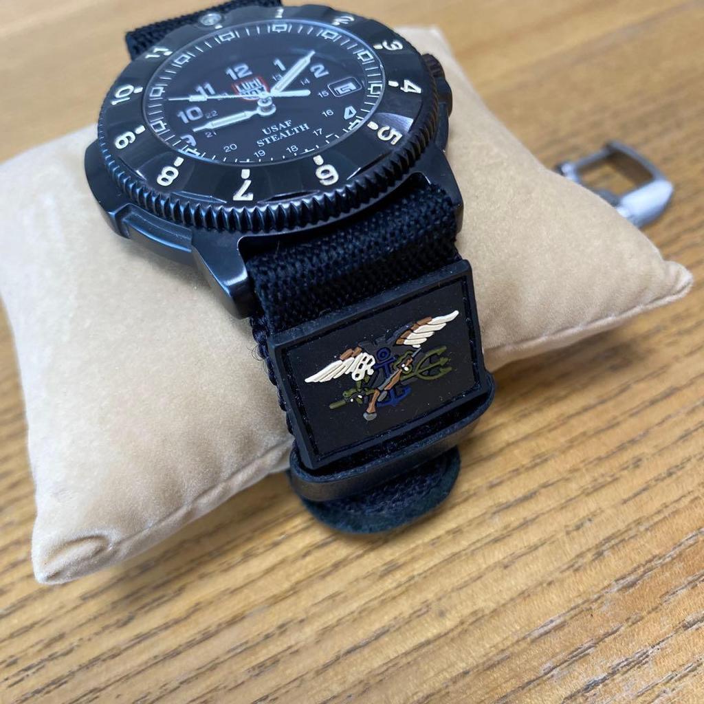 Б/у Редкие "LUMINOX" Luminox Nighthawk F-117 Черный Ремешок