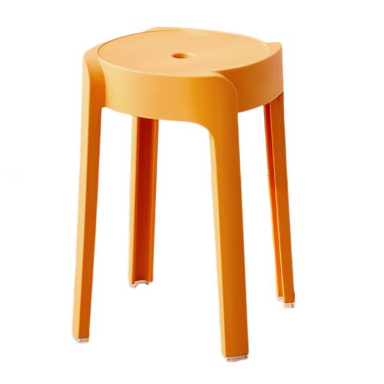 6 шт. Пластиковый табурет Штабелируемый Портативный Круглый Вставной табурет Грузоподъемность 330 фунтов Без спинки Барный стул Сиденье для дома Класса Улицы